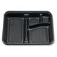 シーピー化成 弁当容器 Zー256ー1 BS黒 004404297 1セット(1袋×6)