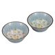 伊野正峰 日本の伝統工芸品【九谷焼】 4.5号ペア鉢 曲水花 (K9-379) (K8-381) K9-379K8-381 1個（直送品）