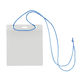 共栄プラスチック 吊下げタッグ名札本タイ透明X青紐付10枚 C-235-10-B 1セット(1パック×5)