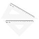 メタクリル三角定規　１８ｃｍ　目付 A-620 10個 共栄プラスチック（直送品）