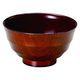 椀 ５寸乱筋木彫丼　茶染 [3個入] wis-w-15-10　若泉漆器（直送品）