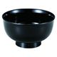 汁椀 羽反汁椀　黒Ｐ．Ｔ塗 [2個入] wis-w-17-25　若泉漆器（直送品）