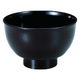 椀 ニュー羽反木目丼　溜内黒 [4個入] wis-w-17-33　若泉漆器（直送品）