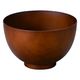 椀 ５寸京木目丼　総ライトブラウン [3個入] wis-w-17-76　若泉漆器（直送品）
