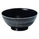 丼 ラーメン丼　黒に白流し内黒 [2個入] wis-w-17-85　若泉漆器（直送品）