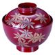 越前椀　赤　金銀紅葉 [1個入] wis-w-19-79　若泉漆器（直送品）