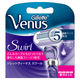 ジレット ヴィーナス スワール 女性用 フレキシボールヘッド カミソリ 5枚刃 替刃4個入　P&G