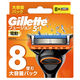 ジレット（Gillette）髭剃り フュージョン 5+1 電動タイプ 極薄5枚刃 替刃8個入 カミソリ 男性用 P＆G