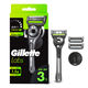ジレット ラボ（Gillette Labs） 髭剃り 角質除去バー搭載ホルダー 本体+替刃3個+マグネットスタンド付 P&G