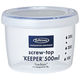 スクリュートップキーパー 500ml 浅型 1個 岩崎工業（わけあり品）