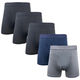 ブルーメイト 紳士用 前開きボクサーパンツ 無地 3色入り Lサイズ N4302P NE3 L 1パック(5枚)