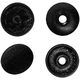 日本紐釦貿易 NBK イージースナップボタン ミニサイズ 12組入 φ1cm 黒 F12-408 1セット(1袋(12組入)×5)