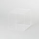 友屋 アクリル4面ボックス透明 100mm角 51769-1 1個