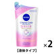 NIVEA（ニベア） クリームケア ボディウォッシュ W保水美肌 フローラルブーケ 詰替 350ml 2個 花王【液体タイプ】