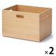 無印良品 重なる竹材長方形ボックス 大 約幅37×奥行26×高さ24.5cm 1セット（2個） 良品計画
