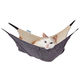 猫用 ハンモック ニット生地の包まれにゃんモック グレー アドメイト