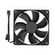 OWLTECH デイジーチェーン接続対応 2ボールベアリング高耐久PWMケースファン120mm OWL-FE1225PWM-D1P 1個（直送品）