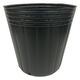 中部農材 ポリ鉢 24cm 1P 黒 丸 2100860 1個（直送品）