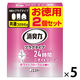 消臭力 プラグタイプ 消臭剤 芳香剤 部屋 リビング 玄関 ホワイトフローラルの香り つけかえ 20mL 1セット（1パック（2個入）×5） エステー