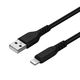 オウルテック 断線に強く柔らかい Lightningケーブル 1m ブラック OWL-CBA4LA10-BK 1個