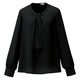 神馬本店 ジョーゼットプルオーバーブラウス　ブラック　11号 SA091B-7-11号 1着（直送品）