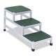 高田ベッド製作所 3段用踏台 ステンレス TB-1593-03 1個 65-3372-48（直送品）
