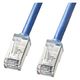 サンワサプライ カテゴリ6A STP LANケーブル(超ショートブーツ・ブルー・5m) KB-T6ASB-05BL 1個（直送品）