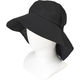 ヤマショウ 婦人ハット首日よけタイプ ブラック YCH-036BK 1個（直送品）