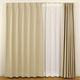 ユニベール ココモ 遮光カーテン 1000×1780mm ベージュ 4548654592121  1セット（厚地カーテン2枚）（直送品）