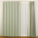 ユニベール ココモ 遮光カーテン 1000×1050mm グリーン 4548654635583  1セット（厚地カーテン2枚）（直送品）