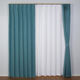 ユニベール ジェード 遮光カーテン 1000×1780mm ターコイズ 4548654638324  1セット（厚地カーテン2枚）（直送品）
