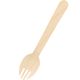 シモジマ 木製フォークスプーン 140mm 未晒紙完封 004514130 1袋(100本)