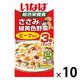 いなば ささみと緑黄色野菜 犬 ビーフ入り（60g×3袋）10袋 ドッグフード ウェット パウチ