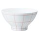 西海陶器 es rice bowl チェック RD 46998 1箱(5個入)（直送品）