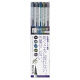 あかしや 筆ペン 極細毛筆「彩」ThinLINE 5色セット TL300-5VA 1個（5色）（直送品）