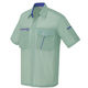 アイトス 半袖シャツ グリーン M AZ-236-015 1着（直送品）