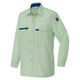 アイトス 長袖シャツ（薄地） アースグリーン M AZ-5365-005 1着（直送品）