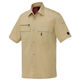 アイトス 半袖シャツ ベージュ SS AZ-5466-002 1着（直送品）