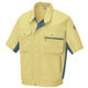 アイトス 半袖ブルゾン オリーブ×マスタード 5L AZ-281-015 1着（直送品）