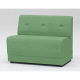 【軒先渡し】オリバー システムソファ Hygiene 幅900mm グリーン 1台（直送品）