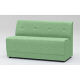 【軒先渡し】オリバー システムソファ Hygiene 幅1200mm グリーン 1台（直送品）
