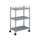 アズワン コンフォートシェルフ グレー 920×575×1400mm S-3ワゴン 1個 3-6494-02（直送品）