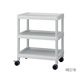 アズワン モバイルイージーカート 3段 645×444×785 グレー ME21B 1個 3-6495-04（直送品）