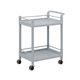 アズワン モバイルストレージカート(ガード枠・ハンドル付き) 2段 705×444×860 MSO21G 1個 3-6496-03（直送品）