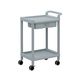 アズワン モバイルストレージカート 2段 598×370×840mm(引出し・ハンドル付) MSO11C 1個 3-6497-01（直送品）