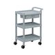 アズワン モバイルストレージカート 3段 598×370×875mm(引出し・ハンドル付) MSO11D 1個 3-6497-02（直送品）