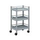 アズワン モバイルストレージカート 3段 540×370×875mm(ガード枠付) MSO11F 1個 3-6497-04（直送品）