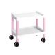 アズワン モバイルカート(低床型) 540×370×500mm MC10 ピンク 1個 3-6503-01（直送品）