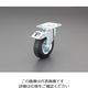 エスコ 100mm キャスター(自在金具・ブレーキ付/耐熱) EA986GL-21 1個（直送品）
