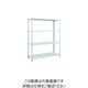 TRUSCO スチールラック SBL型抗菌塗装セミボルトレス軽量棚 W1200XD450XH1500 4段 W色 SBL-5444-W（直送品）